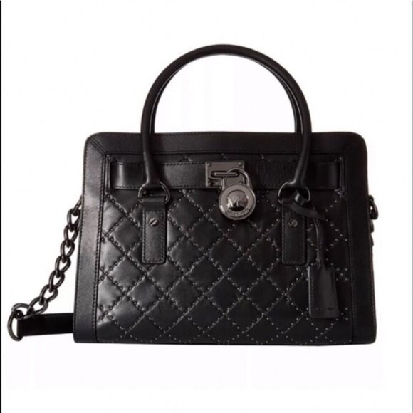 Michael Kors Hamilton Microstud Satchel - Picture 1 of 8